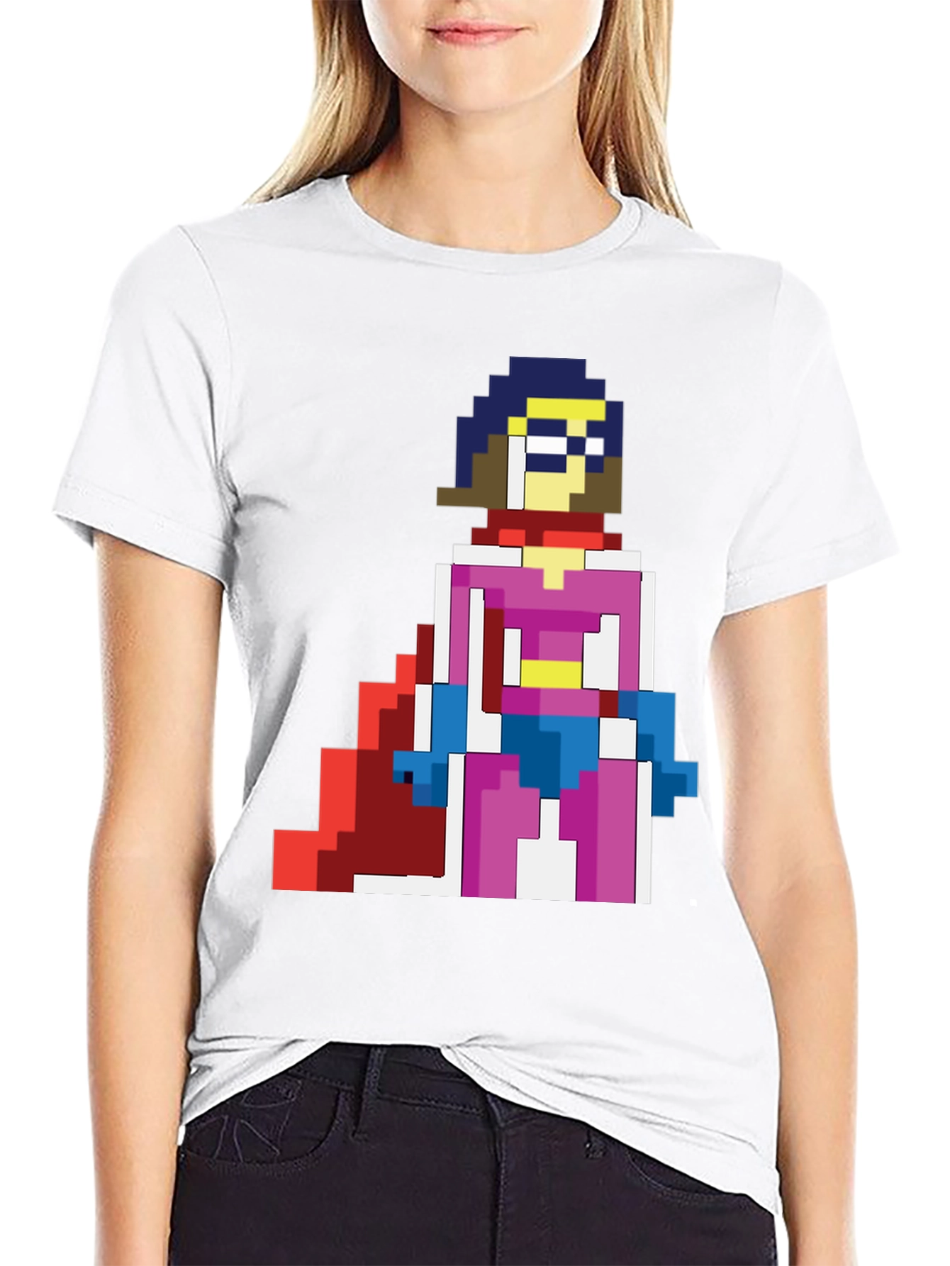 Pixelated Heroine T-Shirt - Retro Gaming Style