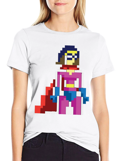 Pixelated Heroine T-Shirt - Retro Gaming Style