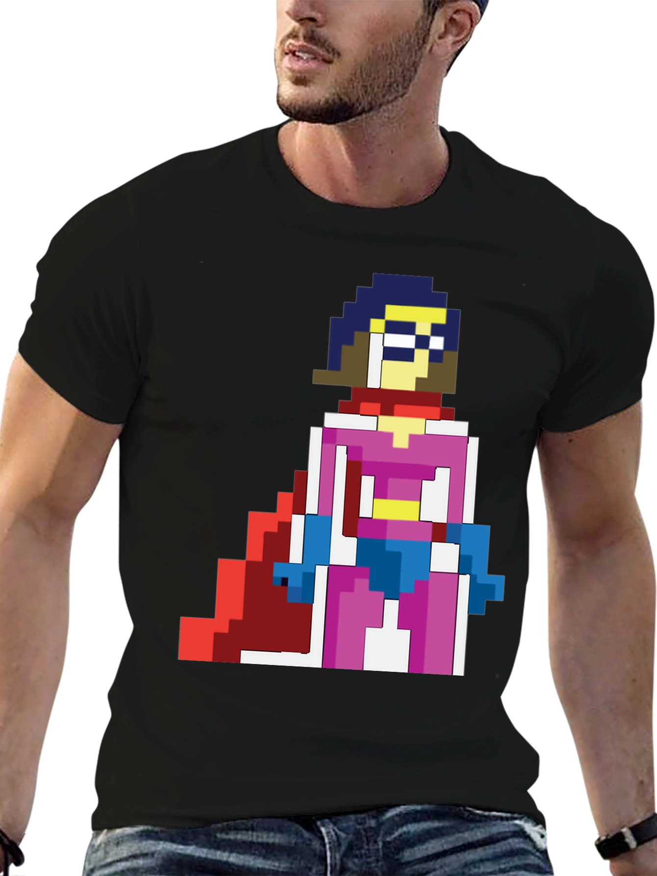 Pixelated Heroine T-Shirt - Retro Gaming Style
