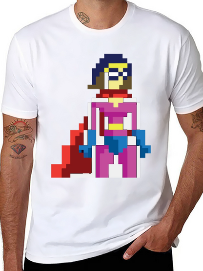 Pixelated Heroine T-Shirt - Retro Gaming Style