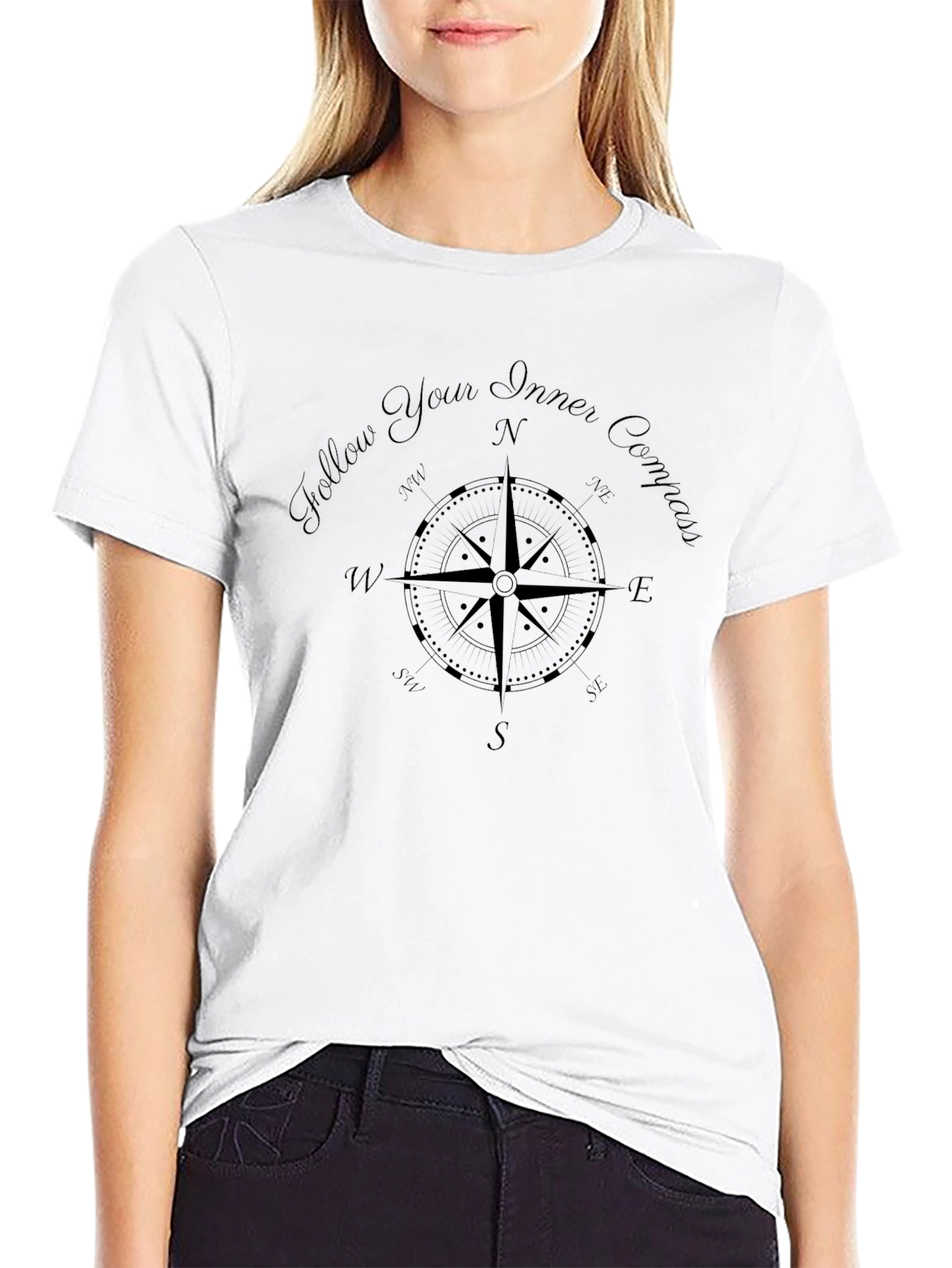 Inner Compass Graphic Tee - Black