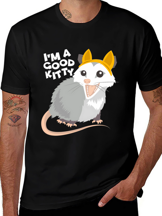 Im A Good Kitty Opossum T-Shirt - Funny Animal Tee