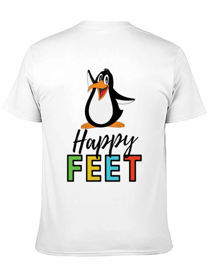 Happy Feet Penguin Graphic Tee - Black T-Shirt