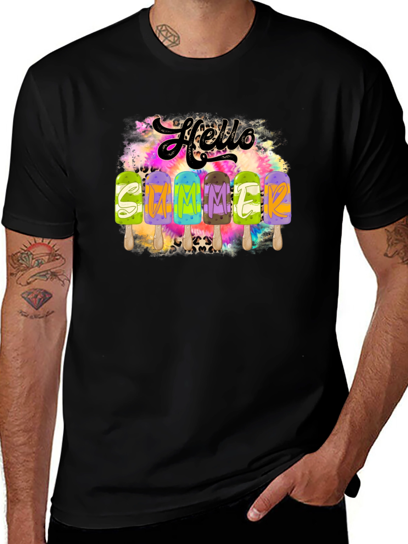 Hello Summer Popsicle Graphic Tee