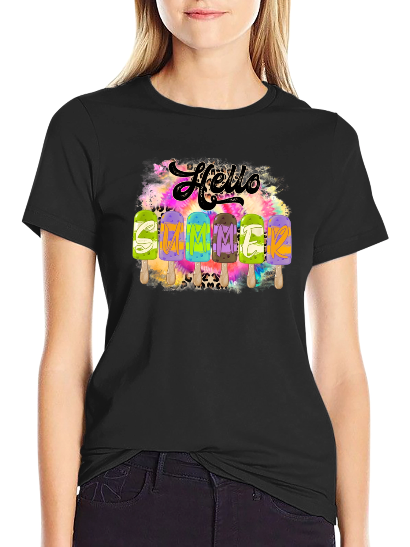 Hello Summer Popsicle Graphic Tee