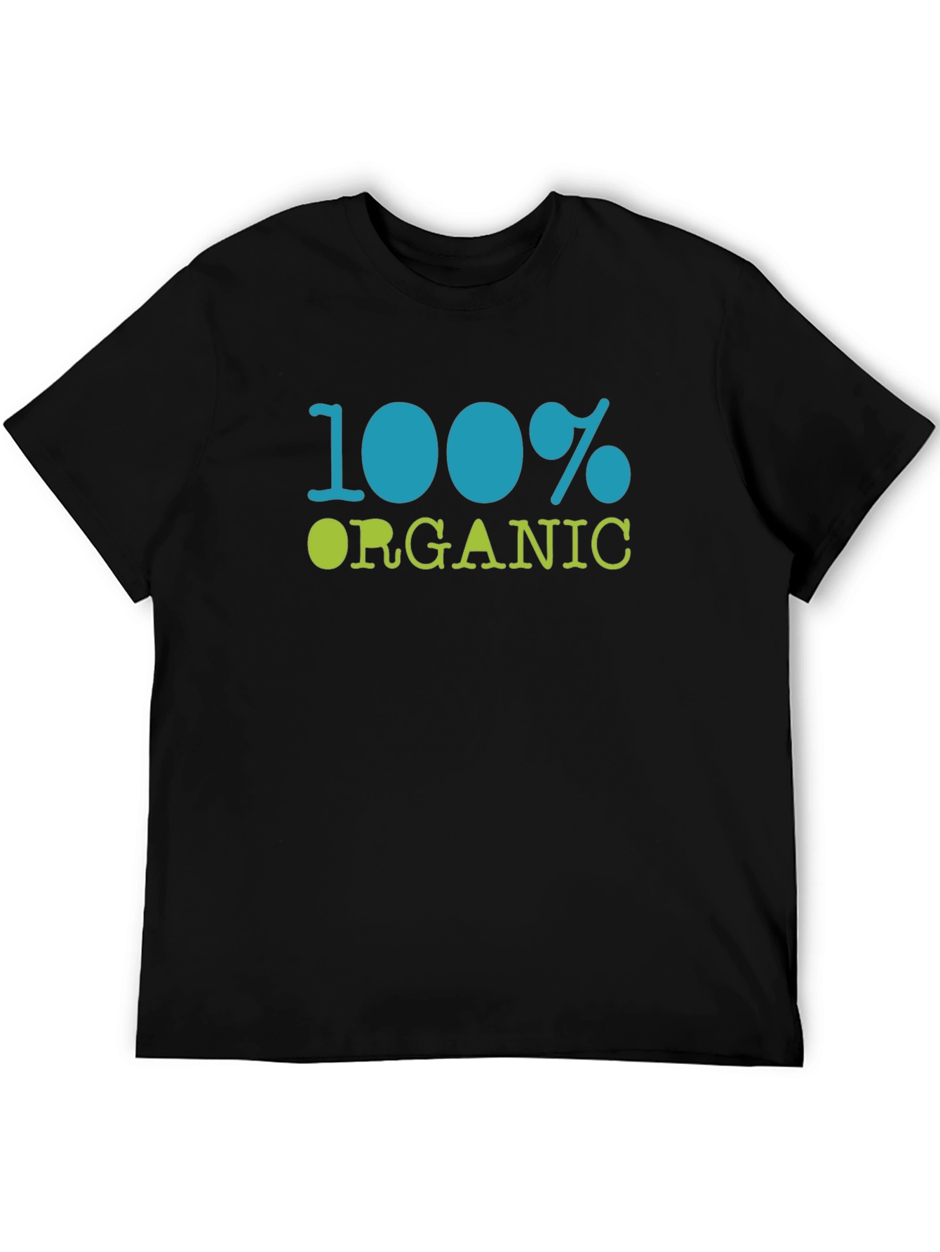 100% Organic Black Cotton T-Shirt