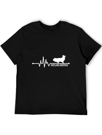 Shetland Sheepdog Heartbeat T-Shirt - Dog Lover Tee