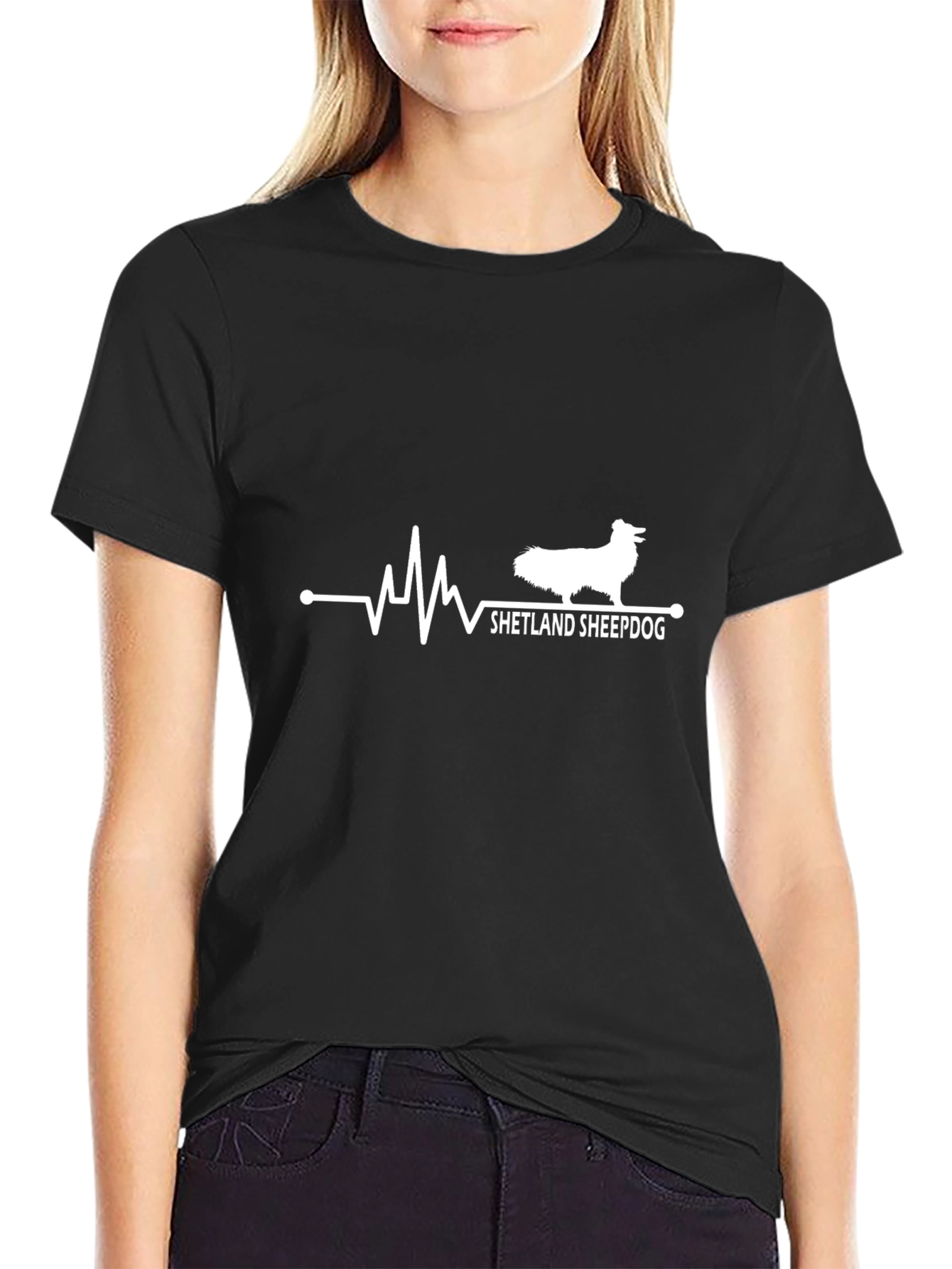 Shetland Sheepdog Heartbeat T-Shirt - Dog Lover Tee