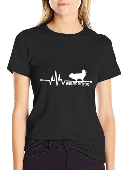 Shetland Sheepdog Heartbeat T-Shirt - Dog Lover Tee