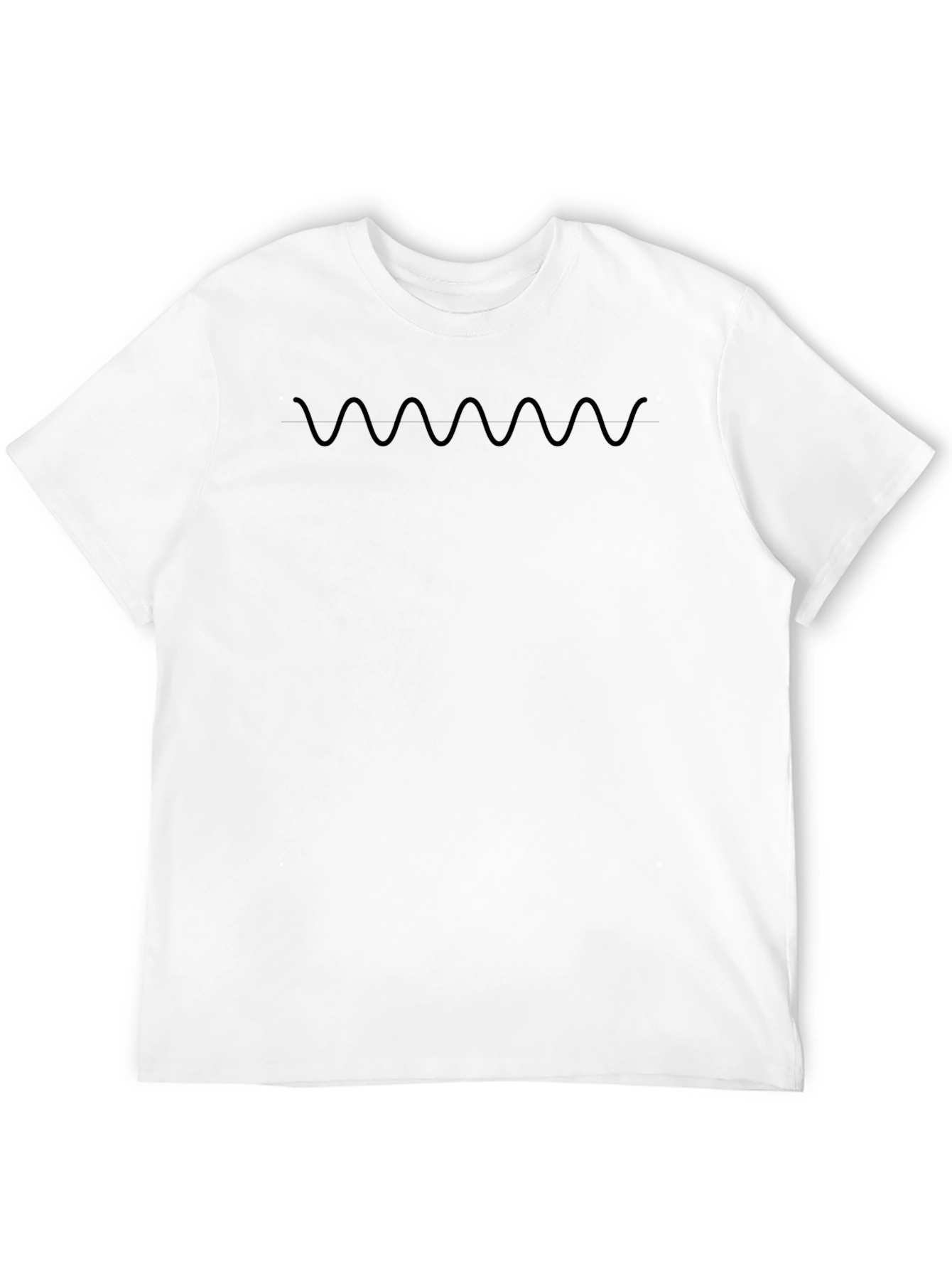 Black Wave Graphic T-Shirt - Casual Style