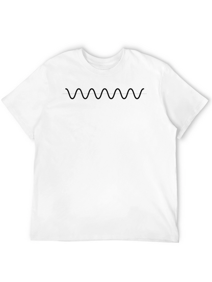 Black Wave Graphic T-Shirt - Casual Style