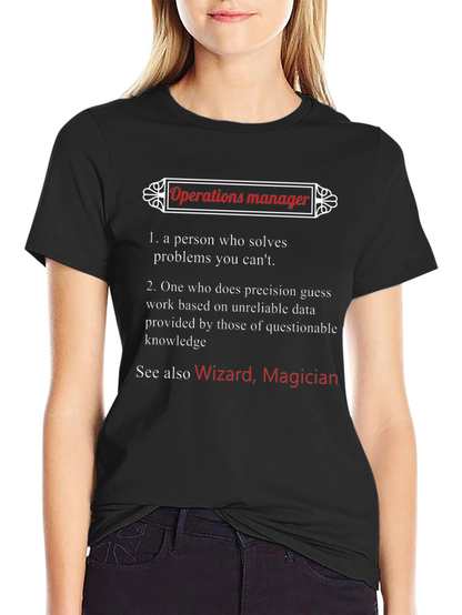 Operations Manager Definition T-Shirt