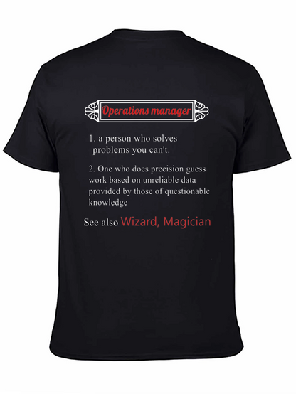 Operations Manager Definition T-Shirt