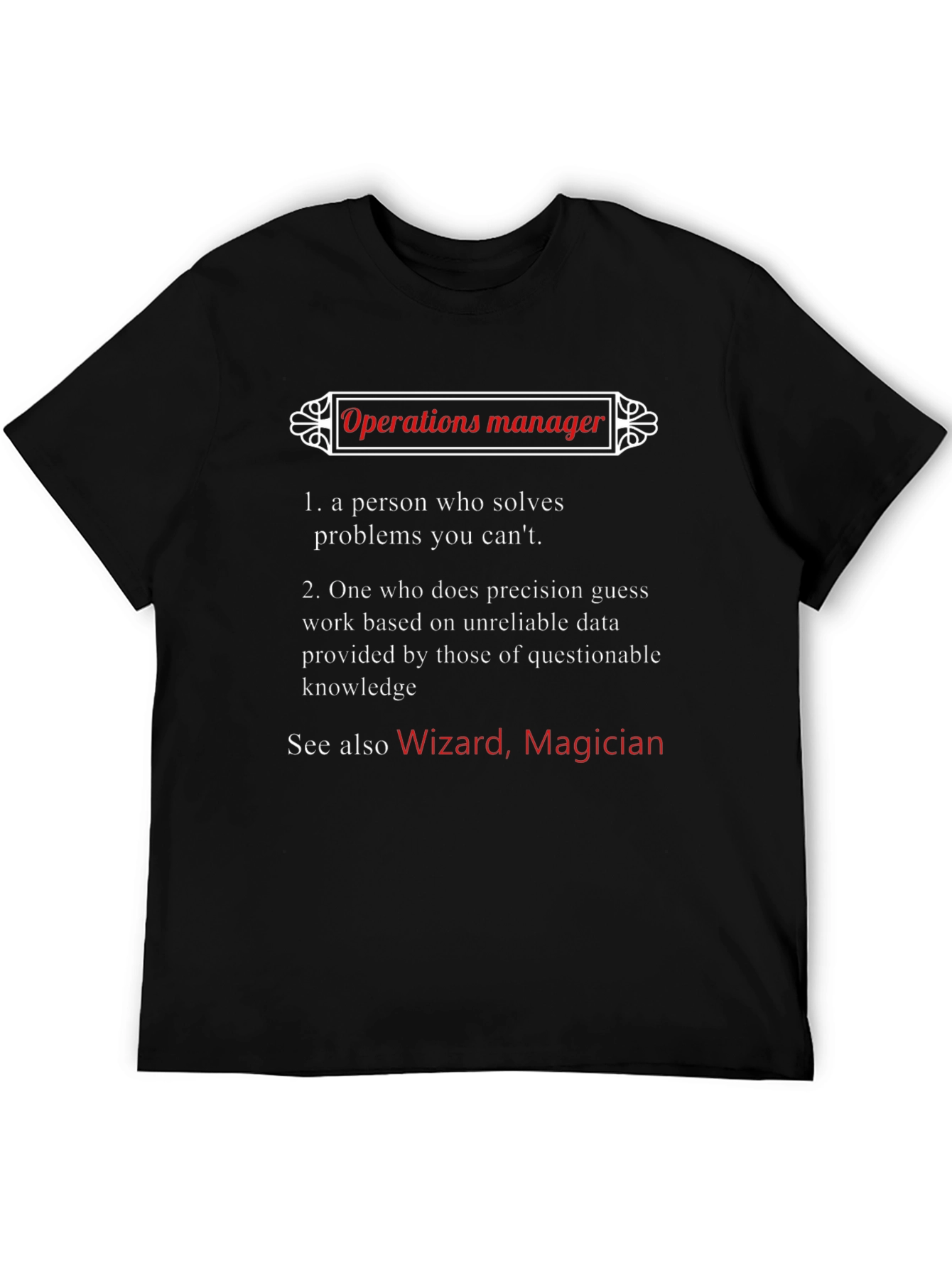 Operations Manager Definition T-Shirt