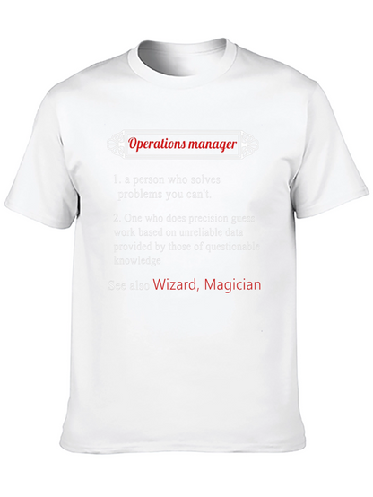 Operations Manager Definition T-Shirt