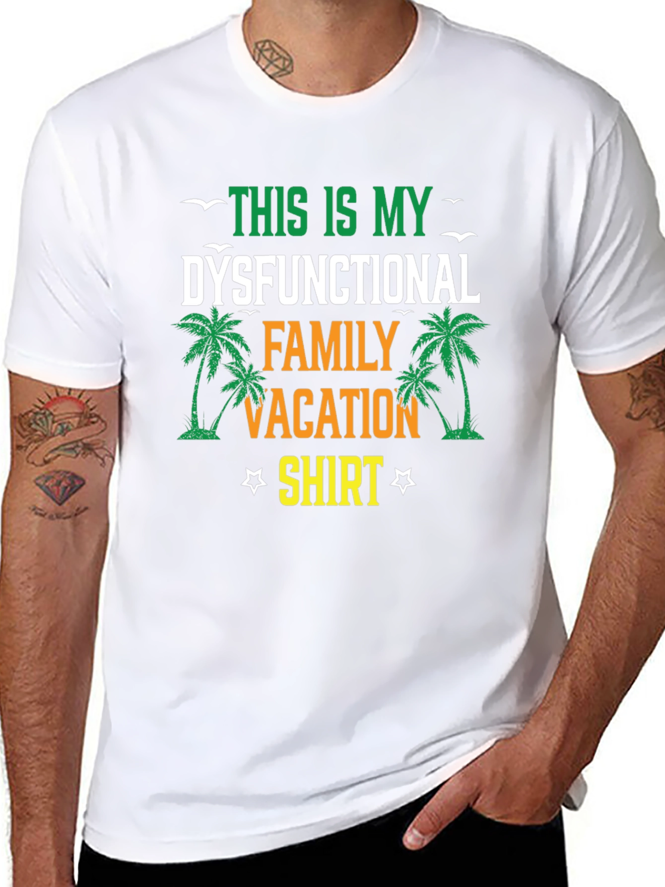 Dysfunctional Family Vacation Shirt - Tropical Palm Tee