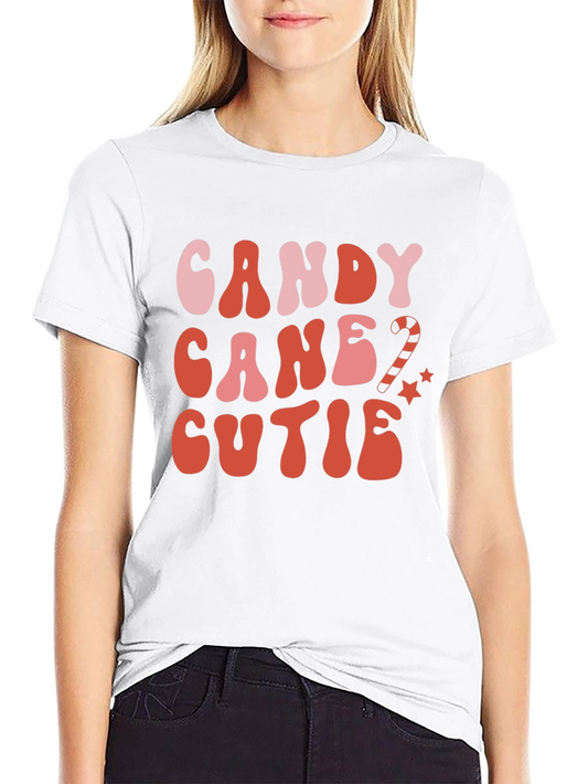Candy Cane Cutie Graphic Tee