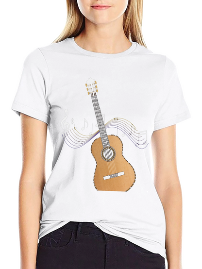 Guitar Music Notes Graphic T-Shirt