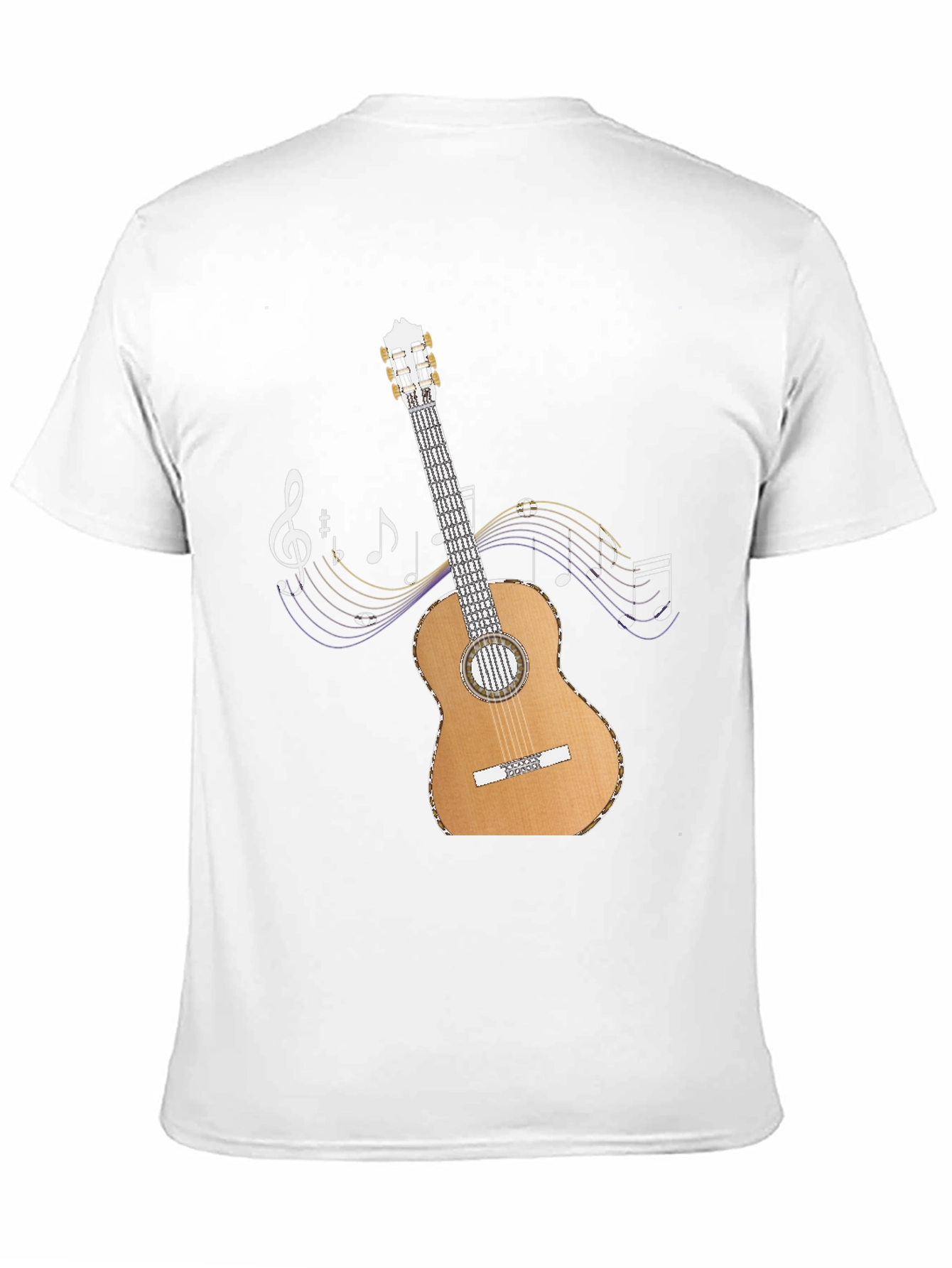 Guitar Music Notes Graphic T-Shirt