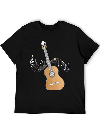 Guitar Music Notes Graphic T-Shirt