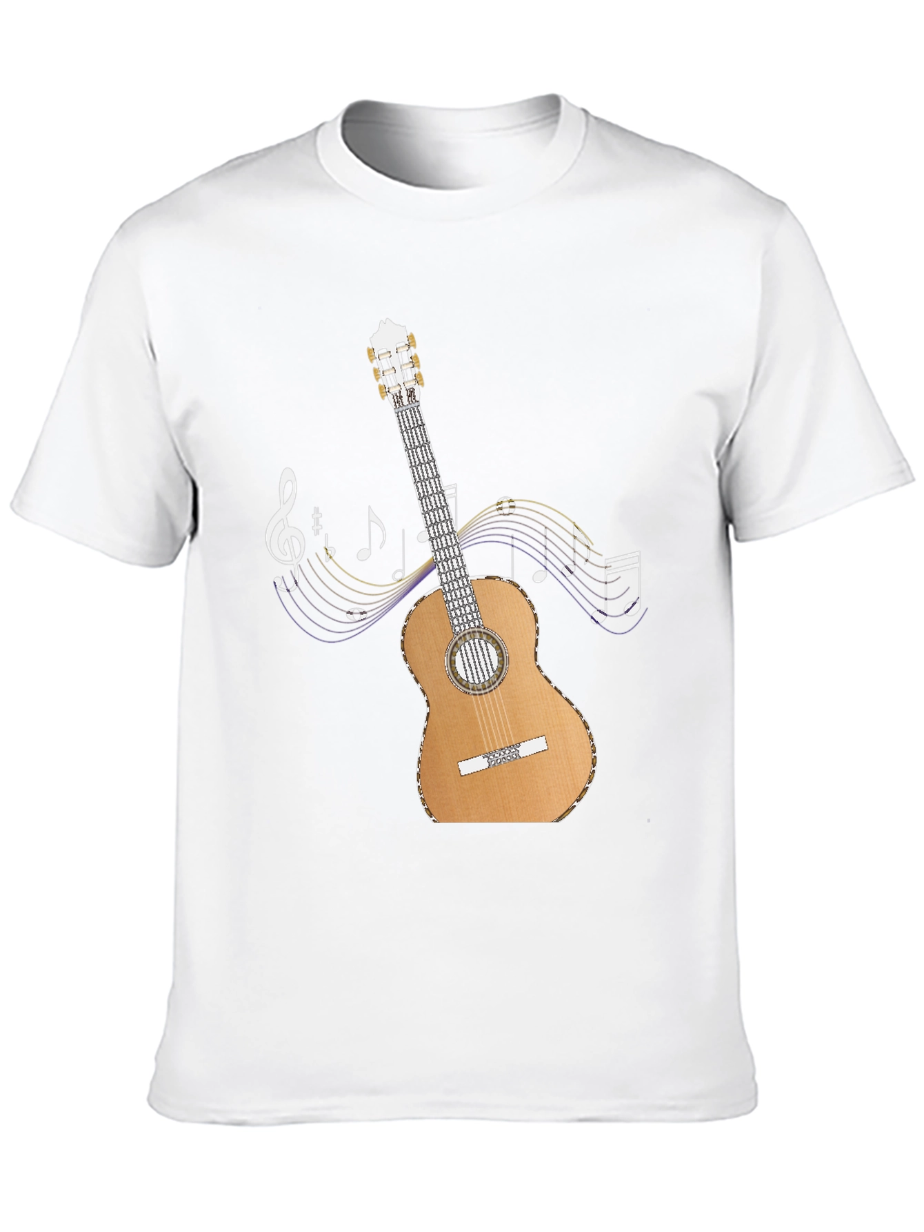 Guitar Music Notes Graphic T-Shirt