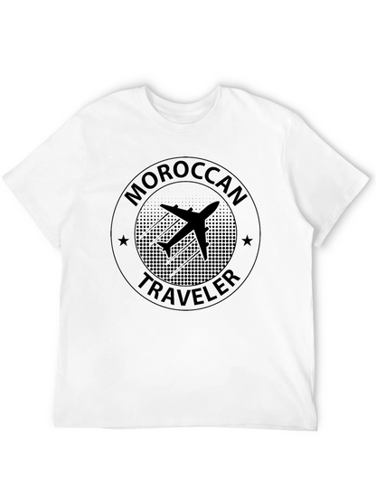 Moroccan Traveler T-Shirt - Airplane Design
