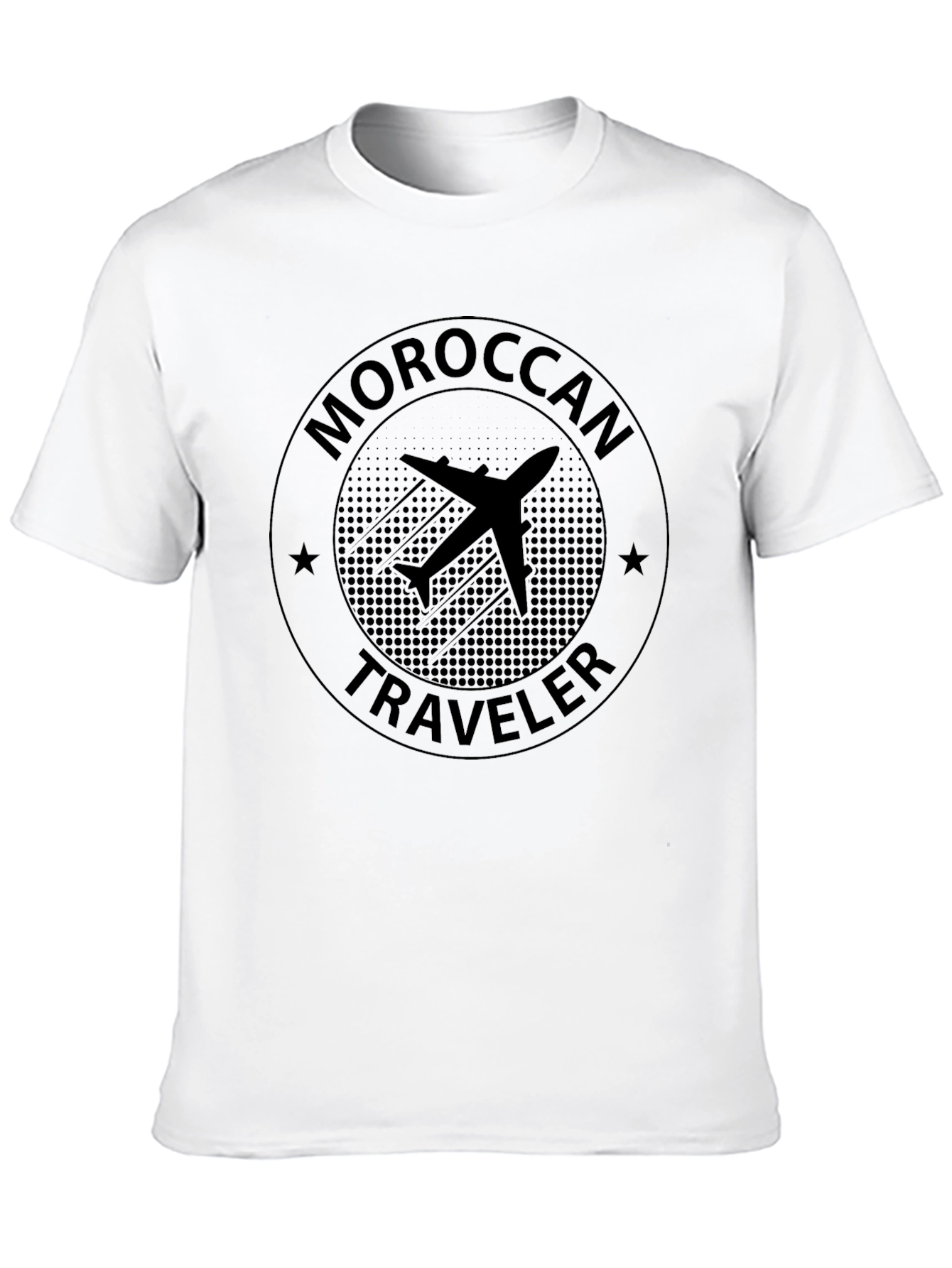 Moroccan Traveler T-Shirt - Airplane Design