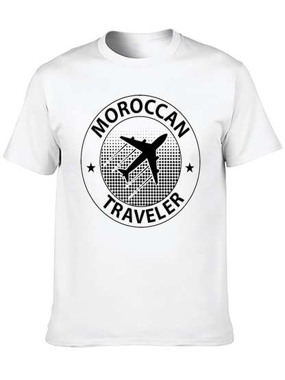 Moroccan Traveler T-Shirt - Airplane Design