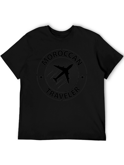 Moroccan Traveler T-Shirt - Airplane Design