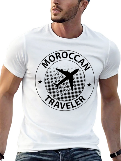 Moroccan Traveler T-Shirt - Airplane Design