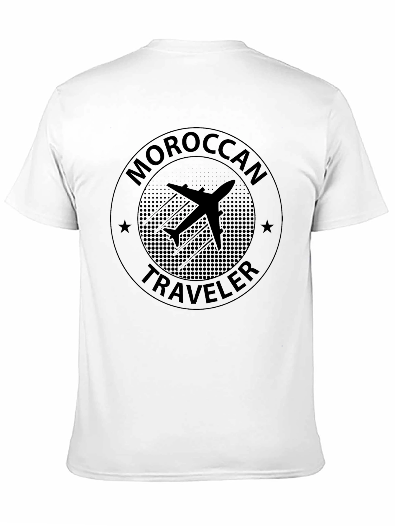Moroccan Traveler T-Shirt - Airplane Design