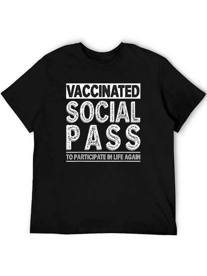 Vaccinated Social Pass Graphic T-Shirt