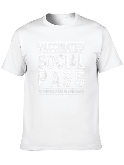 Vaccinated Social Pass Graphic T-Shirt