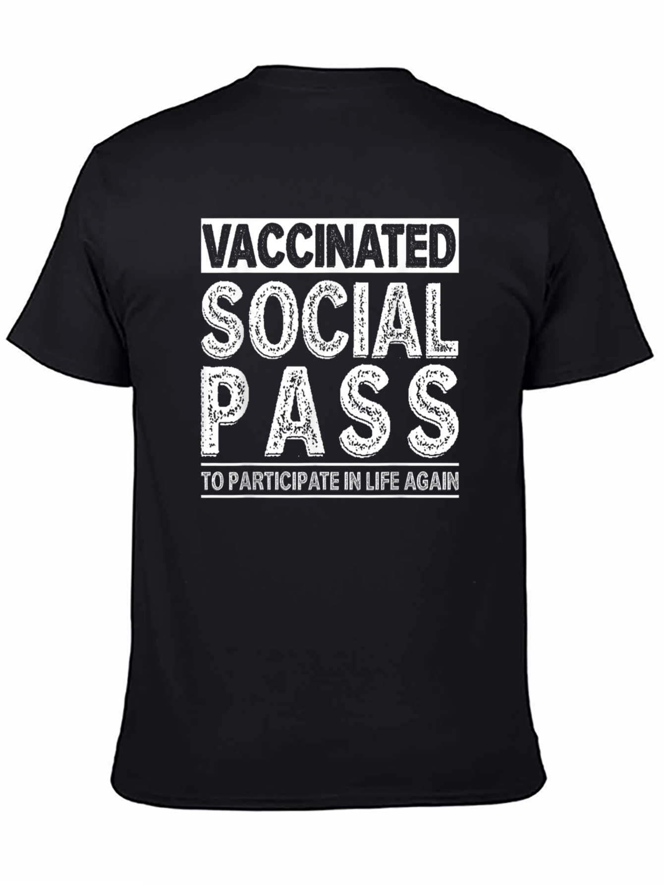Vaccinated Social Pass Graphic T-Shirt