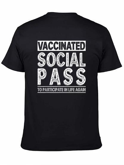 Vaccinated Social Pass Graphic T-Shirt