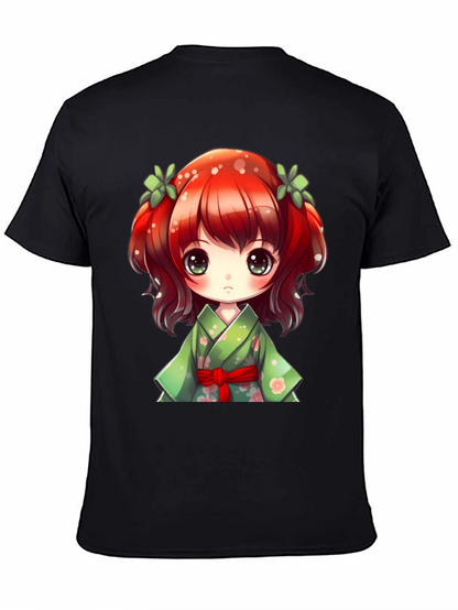 Anime Girl Graphic Tee - Kawaii Style