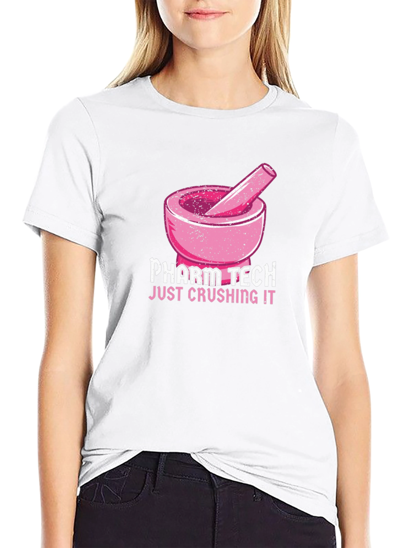 Pharm Tech Crushing It T-Shirt Pharmacy Technician Tee