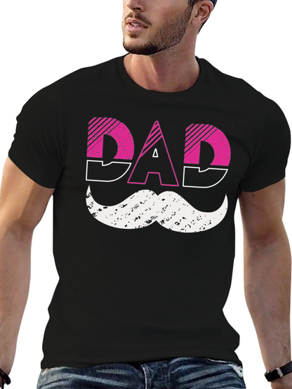 Cool Dad T-Shirt with Mustache Design