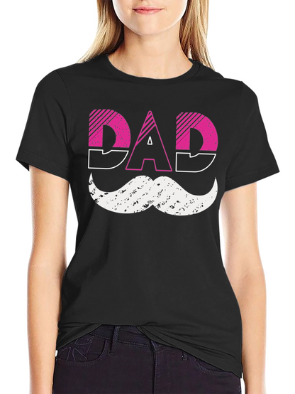 Cool Dad T-Shirt with Mustache Design
