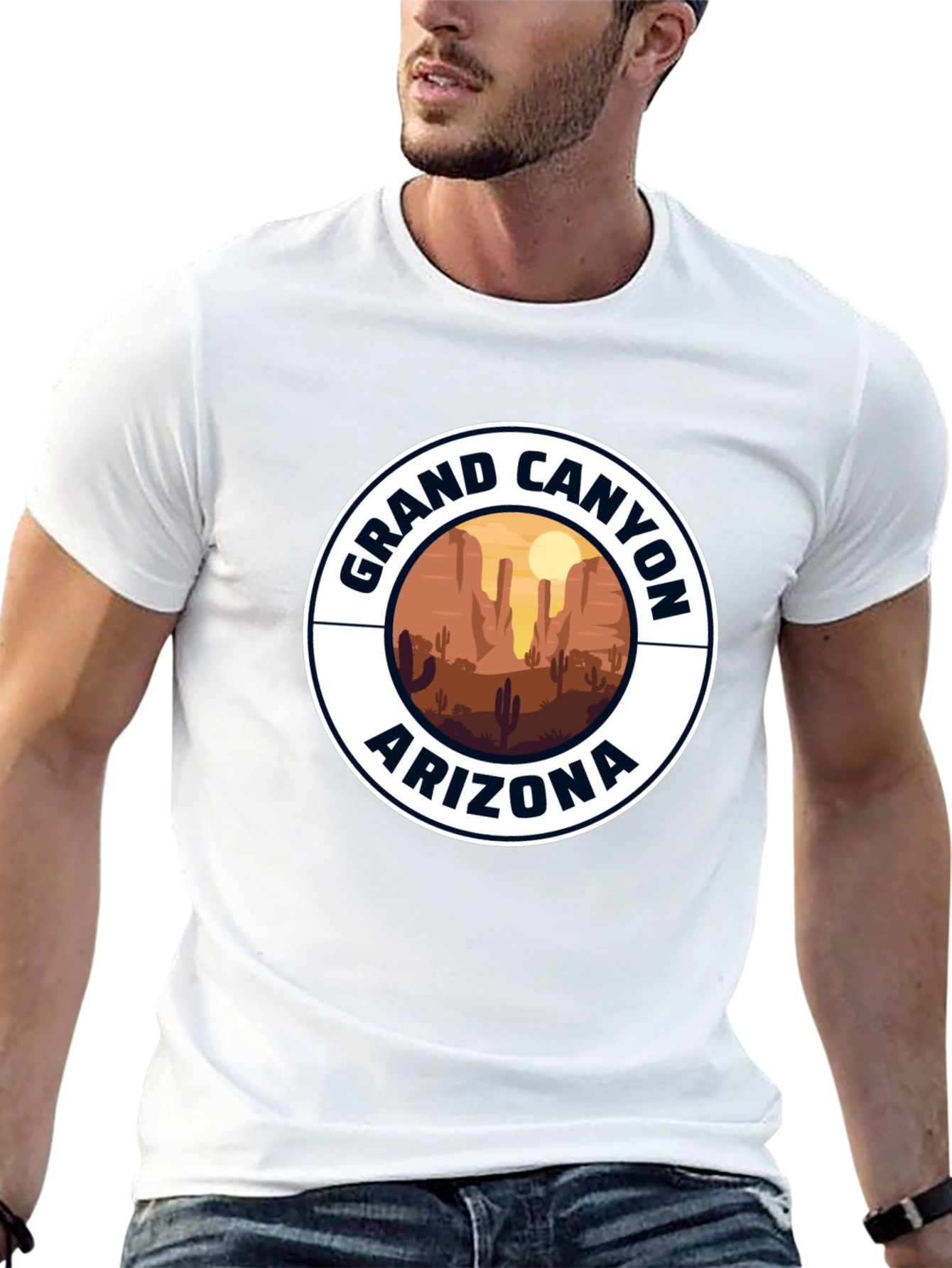 Grand Canyon Arizona Black Graphic T-Shirt