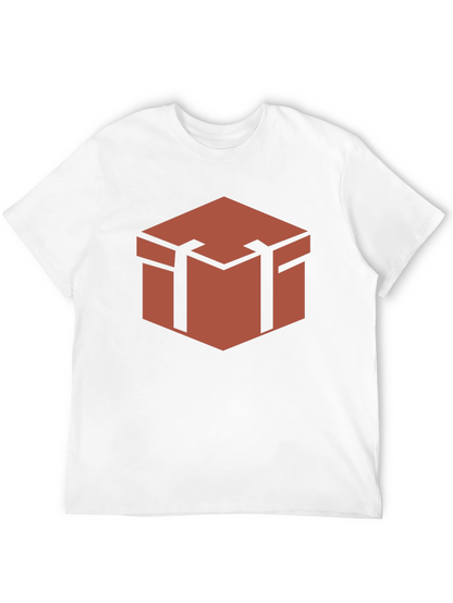 Geometric Chest Graphic Tee - Stylish Black Shirt