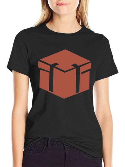 Geometric Chest Graphic Tee - Stylish Black Shirt