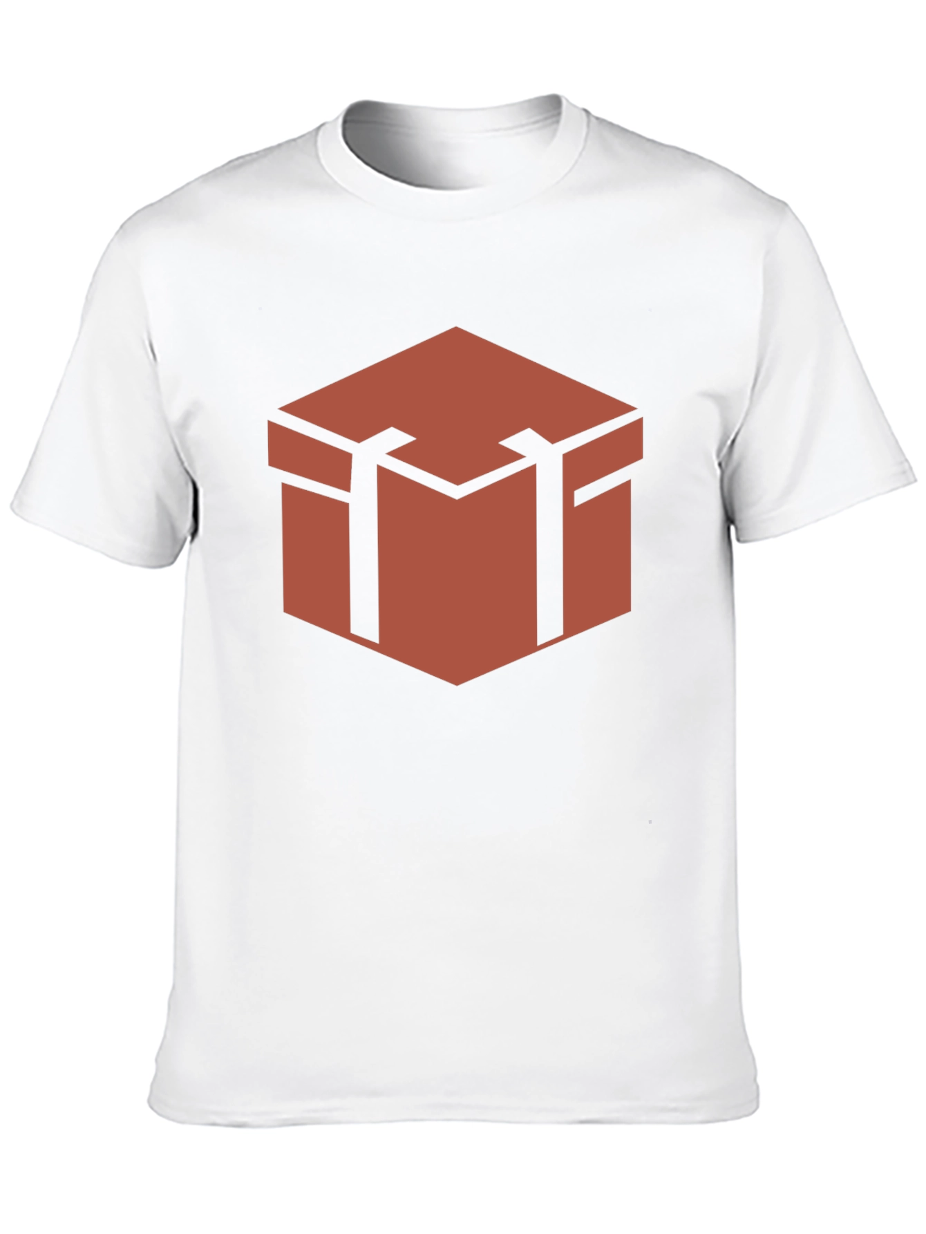 Geometric Chest Graphic Tee - Stylish Black Shirt