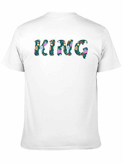 Festive KING Graphic Print Mens Tee
