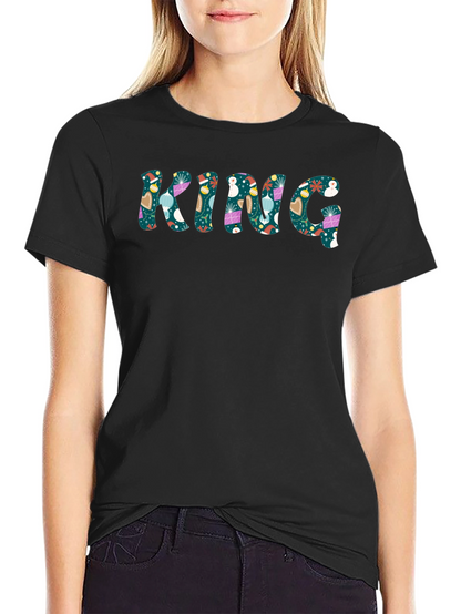 Festive KING Graphic Print Mens Tee