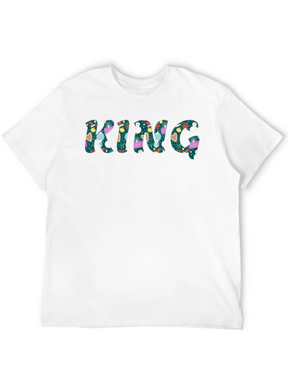 Festive KING Graphic Print Mens Tee