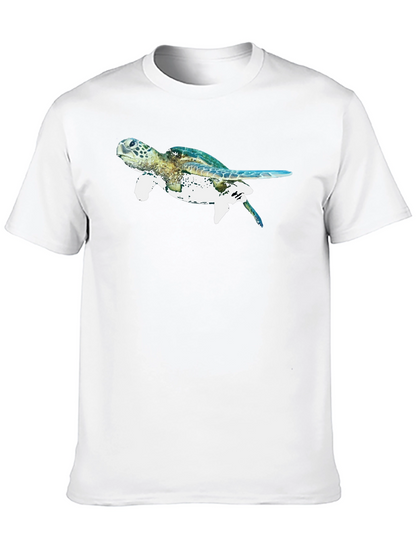 Sea Turtle Graphic Black T-Shirt