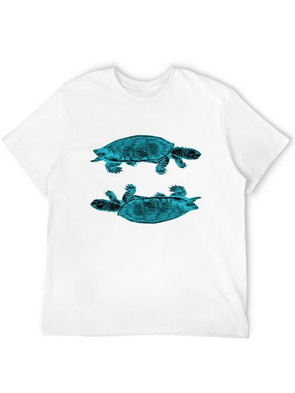 Turtle Graphic Print Crew Neck T-Shirt