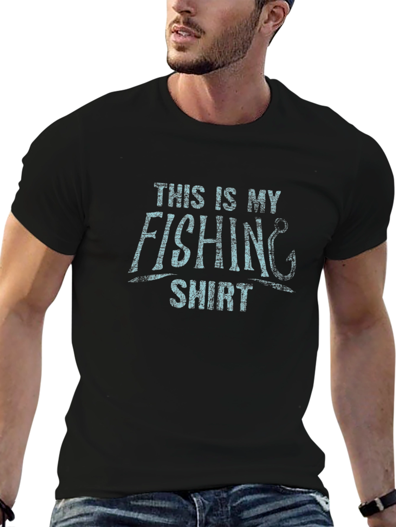 This Is My Fishing Shirt - Novelty Graphic Tee
