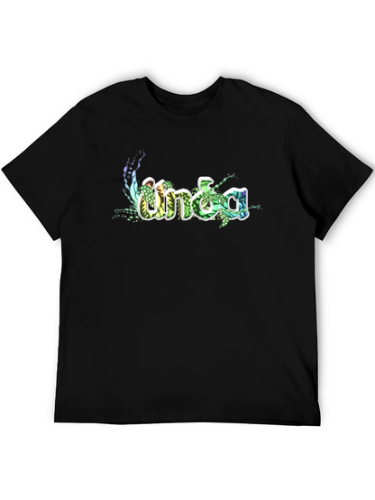 Unique Graphic Print Black Cotton T-Shirt